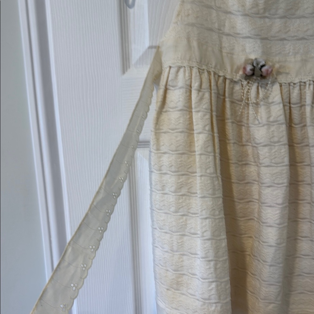 Yellow and Cream Tiered Embellished Sundress - Picture 4 of 4